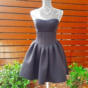 NASTY GAL BLACK NEOPRENE DRESS